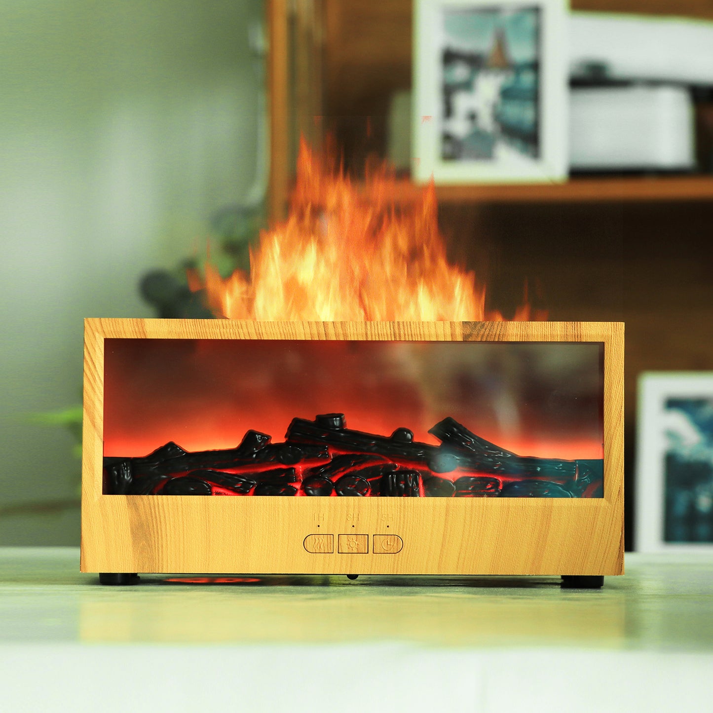 GlowHaven™ Fireplace Diffuser – Cozy Flame Ambience