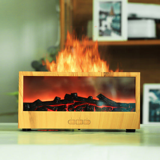 GlowHaven™ Fireplace Diffuser – Cozy Flame Ambience